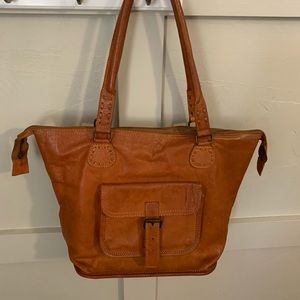 Rustic Leather Tote